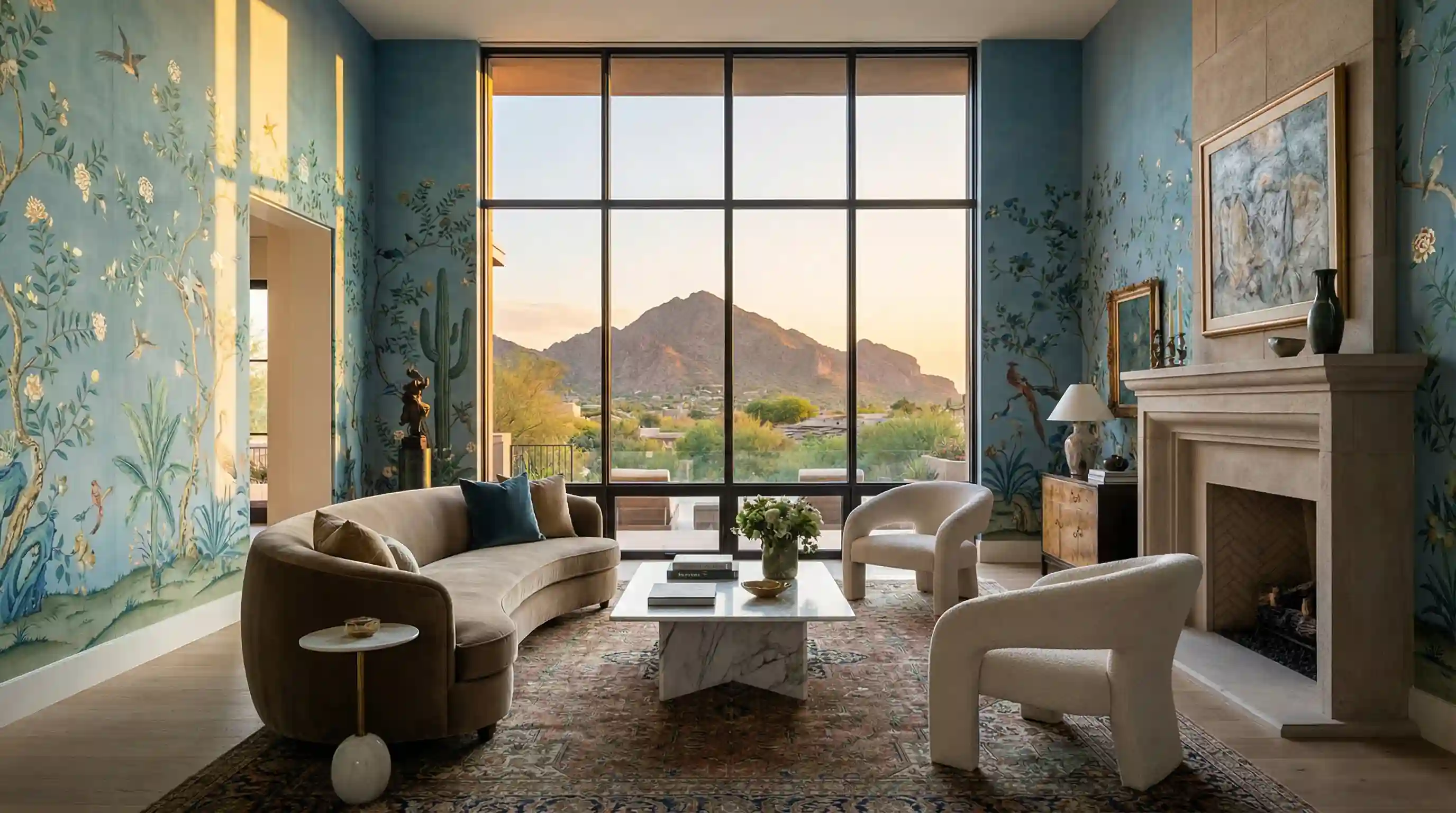 Modern wallpaper pattern design for Sacramento homes